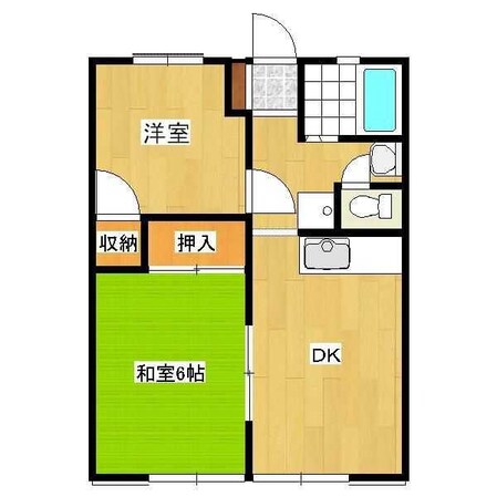 姫路駅 バス18分  県営住宅前下車：停歩7分 2階の物件間取画像